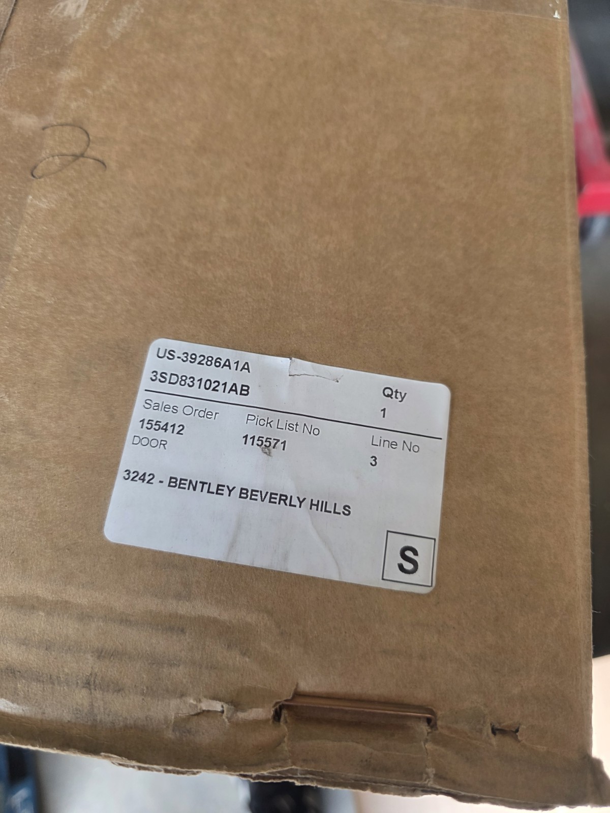 BENTLEY CONTINENTAL GT LEFT DRIVER DOOR SHELL OEM NEW 3SD831021AB READ NOTES!