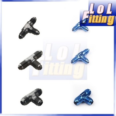 US AN3 AN4 AN6 AN8 AN10 AN12 3-Way Male Oil/Fuel /Hose Tee-piece Fitting Adapter