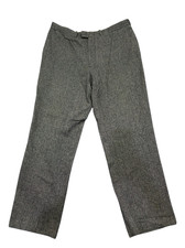 Polo Ralph Lauren pantaloni di lana grigio spina di pesce (F810) W36