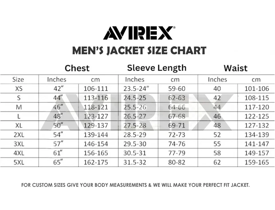 Men's New Avirex Real Leather Bomber American Flight Jacket Leather Icon Jacket - Image 2 of 2