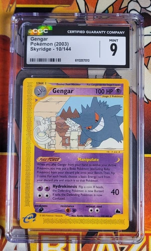 2003 POKEMON SKYRIDGE 10/144 GENGAR CGC 9