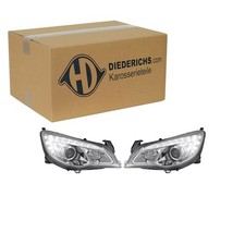 DIEDERICHS TUNING H7/H1 SCHEINWERFER SATZ CHROM KLARGLAS passend für OPEL ASTRA