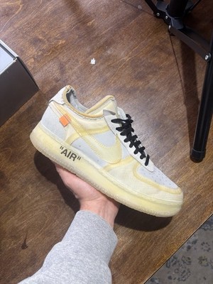 Nike Air Force 1 Low Off-White  The Ten  White AO4606-100 Size 10 Clean