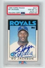 1986 Topps Traded Bo Jackson IP AUTO PSA/DNA Authentic PSA 10 / 10 GEM (ML)