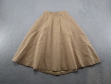Vintage Jack Winter Wool Blend Lined A Line Beige Skirt Women's Size 10 Pockets