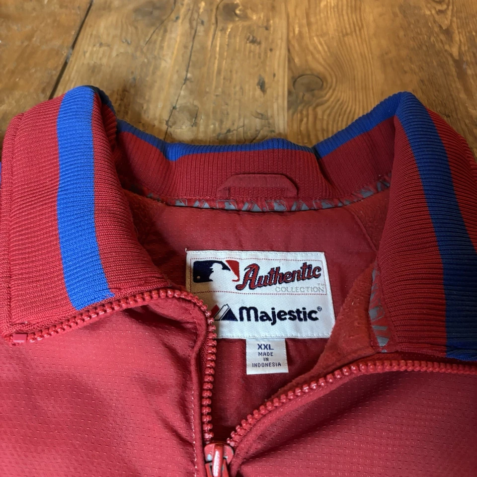 Vintage Majestic Philadelphia Phillies Dugout Jacket Authentic Collection XXL - Image 3 of 4