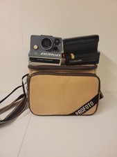 Polaroid OneStep 600 Land Camera Black Rainbow Stripe  The Button Untested Case
