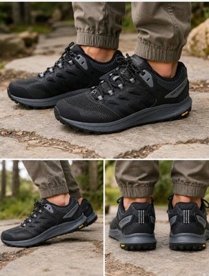 Merrell Nova 3 Trail Running/Hiking Shoes Men's Size 7.5 Wide Black