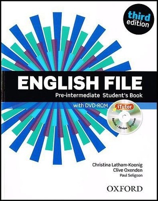 ENGLISH FILE THIRD EDITION: PRE-INTERMEDIATE: STUDENT'S By Clive Oxenden VG