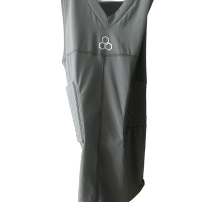 McDavid Hex Pads 7860T V-Neck Tank Top Football Basketball SIZE Large GRAY