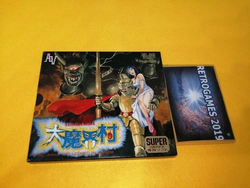 New ListingDAI MAKAIMURA / Ghouls'n Ghosts  NEC PC Engine  SUPER GRAFX Hu-Card REG CARD.
