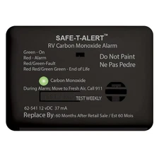 Safe-T-Alert 62 Series Carbon Monoxide Alarm - 12V - RV Surface Mount - Black...