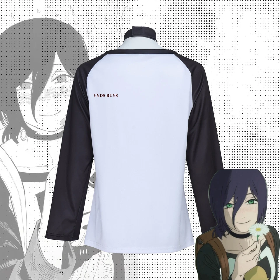 Chainsaw Man The Movie Reze Arc Reze T Shirt Cosplay Dress Suit Anime Top Outfit - Image 3 of 4