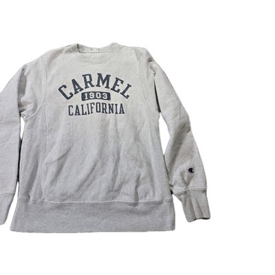 VINTAGE Champion Carmel California Sweatshirt Mens Size Small White  Pullover 