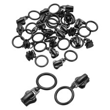 20pcs Zipper Sliders 5 Metal Zipper Replacement with Zip Pull Black