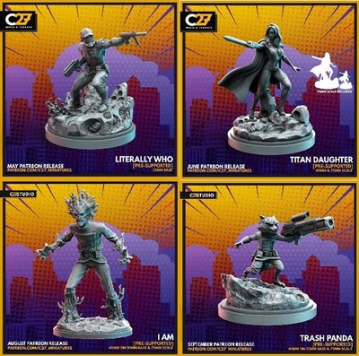 C27 - Guardians of the Galaxy Fan Sculpts (40mm Crisis Protocol Scale)