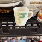 Super awesome Vintage Fire King/Anchor Hocking Strong On Safety Jolly Green Gian