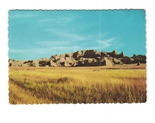 Badlands Outcropping Vintage Postcard Unposted 