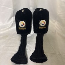 Vintage Plush Pittsburgh Steelers Driver Headcover Lot 2 