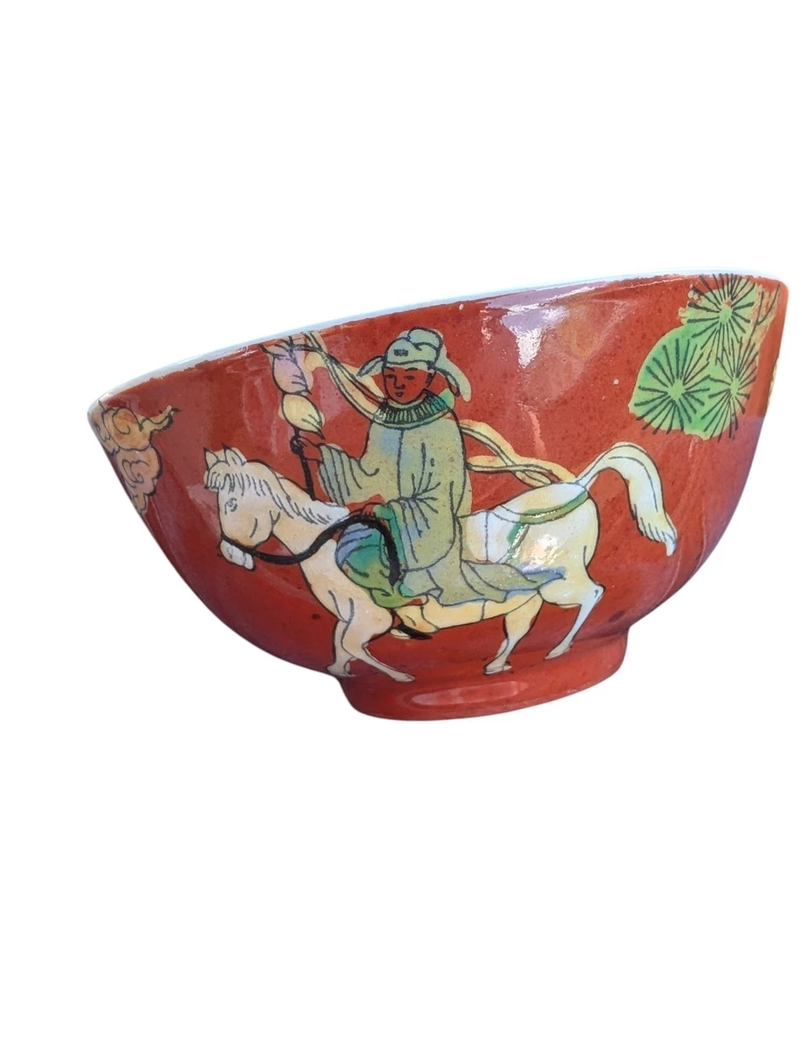陶瓷中国古董碗红色| eBay