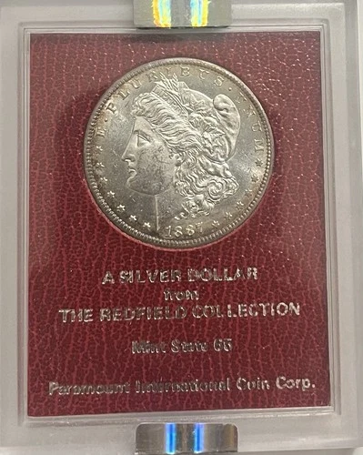 1887-S  S/S Vam-2 Top-100 NGC MS62 REDFIELD HOARD Morgan Silver Dollar