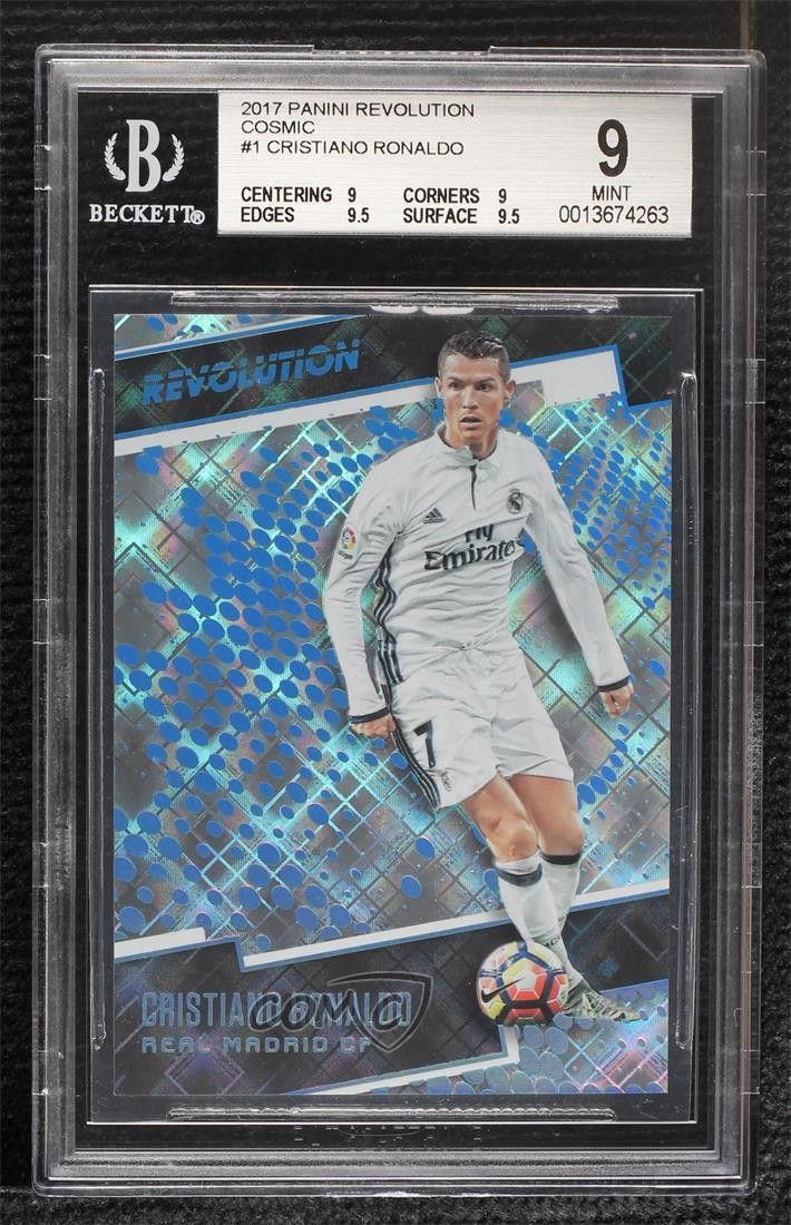 2017 Panini Revolution Cosmic 60/100 Cristiano Ronaldo #1 BGS 9 MINT c4m