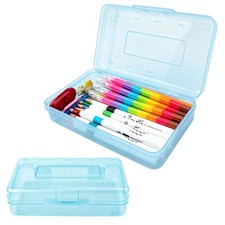 Pencil Box, Pencil Case, Large Capacity Plastic Pencil Box, Hard Hard Pencil Cas
