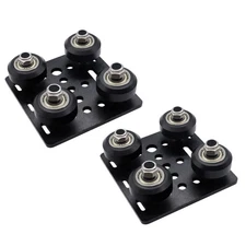 SeekLiny V Slot Gantry Plate,POM Wheels Set with Plate for Aluminum Extrusion...