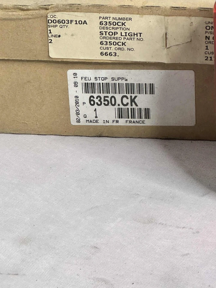 Genuine PSA Third Brake Light 6350.CK fits Peugeot 207 SW (Estate) 2007–2013 - image 2 of 3