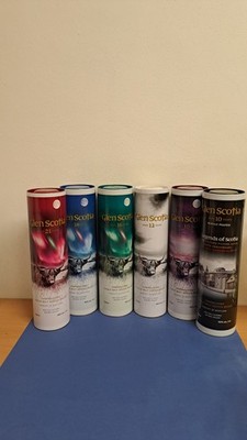 Glen Scotia komplette Serie nach Wiedereröffnung, 6 Fl., 10pet., 10,12,16,18,21