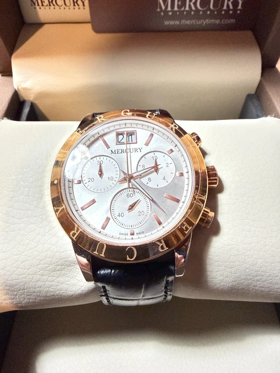 Montre Mercury Condor Chronographe Automatique - Boîtier Acier 45mm, Cadran Noir, Neuf Complète