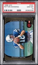 1998 UD3 #181 PEYTON MANNING ROOKIE RC PSA 10