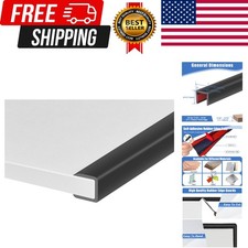 Rubber Edge Trim, Self-Adhesive U Channel Edge Protector for Plywood, Cabinet...