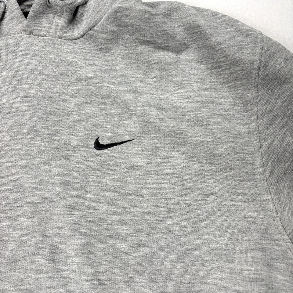 Sudadera con Capucha Gris M Bordada Y2K Vintage Nike Etiqueta Plateada Logo Swoosh Foto 2 de 4