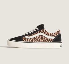 Vans Classics Old Skool Unisex Trainers in Black and Animal Print All Sizes