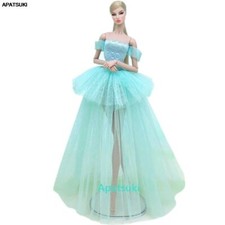 Mint Green Multi-layer Wedding Dresses For 11.5" Doll Clothes 1/6 Outfits Toys