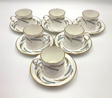 Royal Worcester Bone China 12 piece coffee set Harvest Ring made in England A2