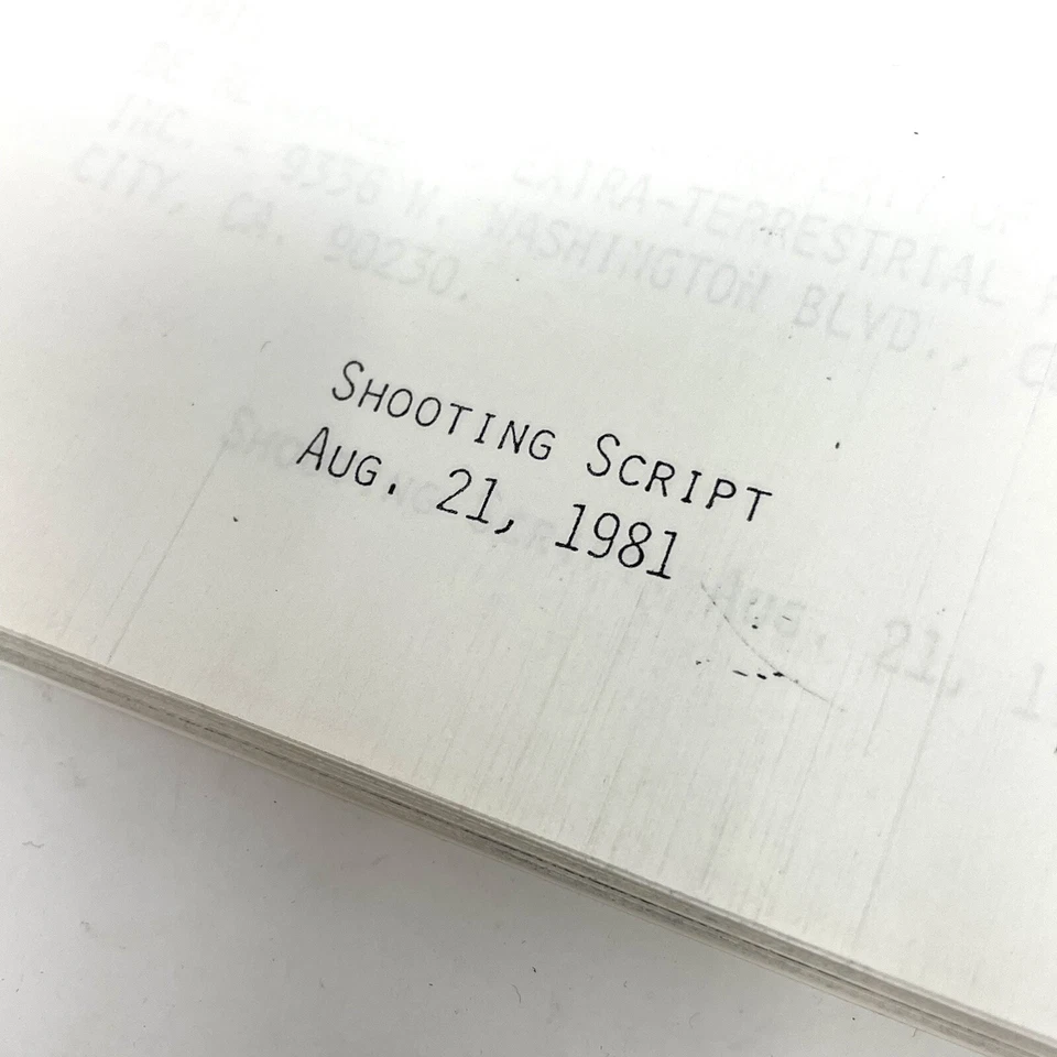 ET Movie Script Rare 1981 A Boys Life Original Willian Kotzwinkle Copy BOY00062 - Image 2 of 4