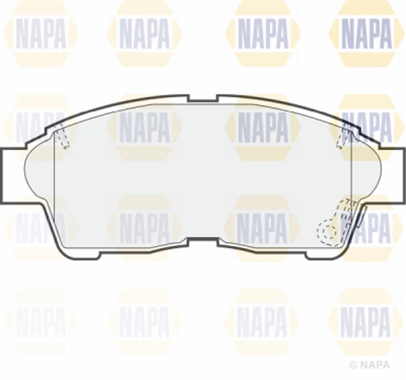 Se adapta al juego de pastillas de freno delanteras Toyota RAV4 1996-2000 2.0 NAPA 446512530 Foto 2 de 2