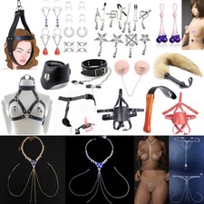 Sex Games Toys Bondage Restraints BDSM Fetish Handcuffs whip Gag Kit for Couples