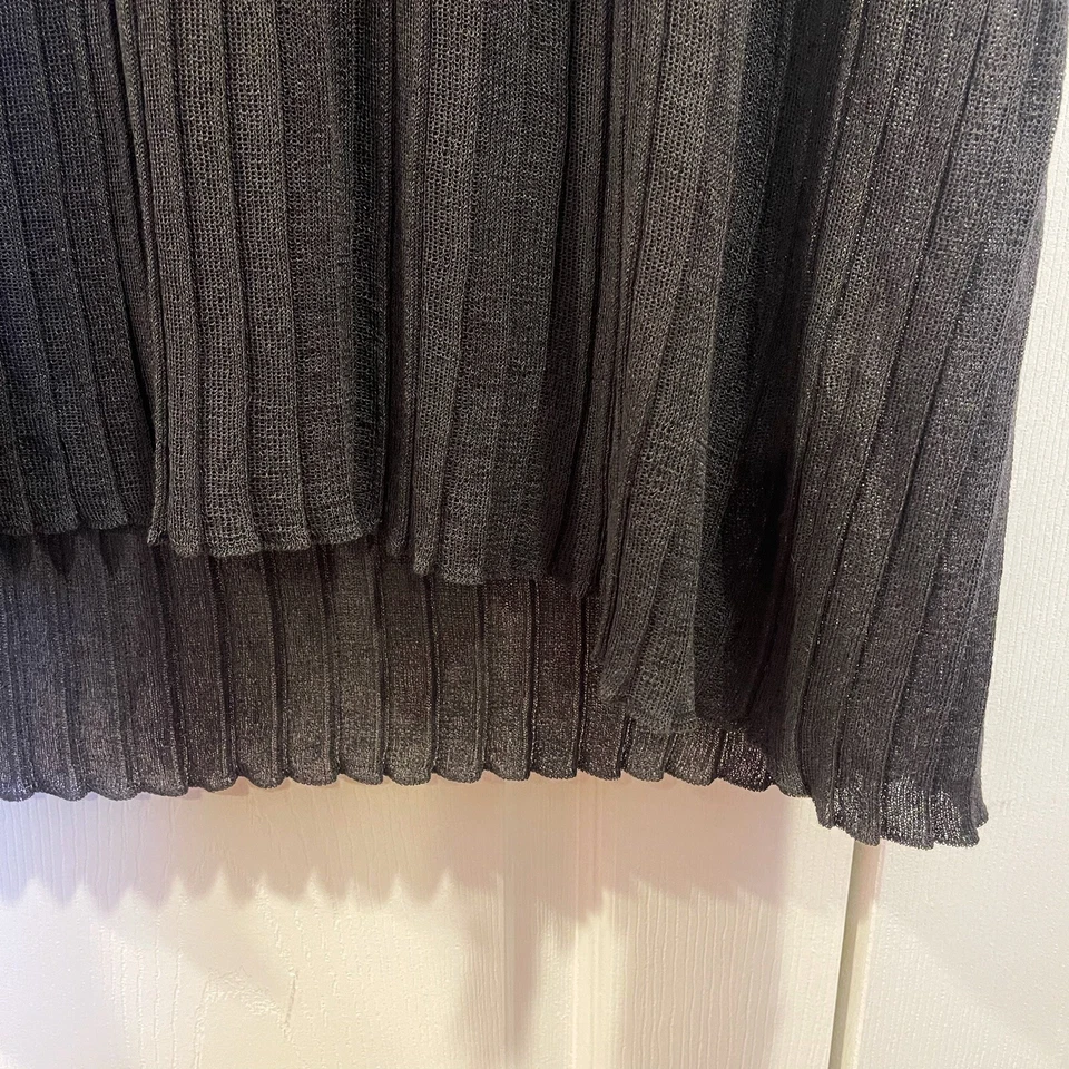 Mini Vestido Les Copains BVM Spa Plisado Tejido Foto 4 de 4