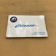 1999 ‘99 Plymouth Breeze Owners Operators Manual Guidebook for Glovebox 