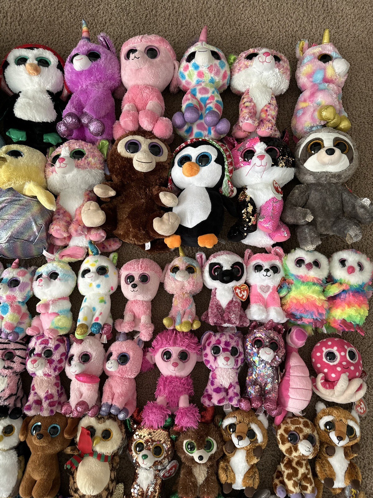 HUGE TY Beanie Boo Stuffed Animal Plush Lot eBay