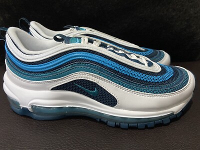 Nike Air Max 97 (GS)White Spirit Teal Blue Girls Youth size