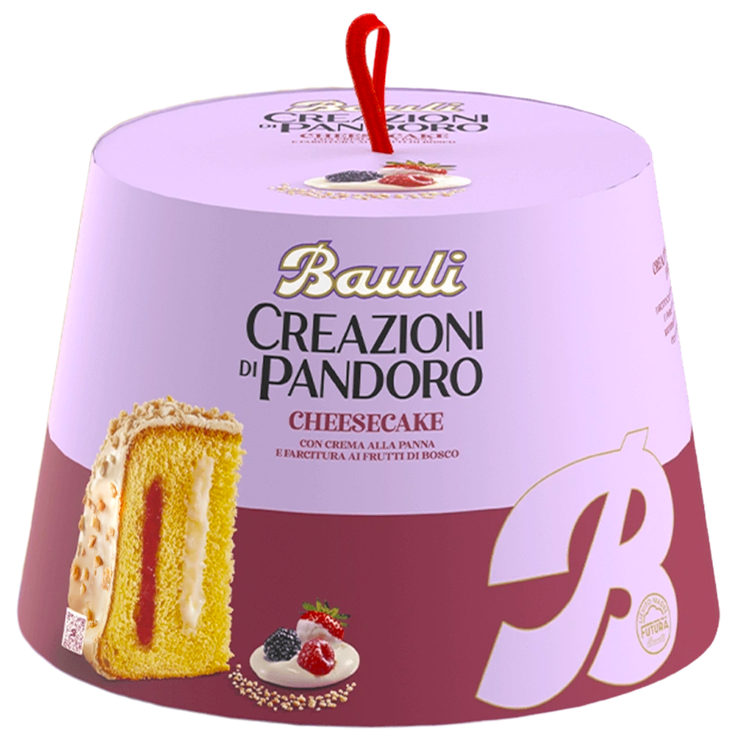 Bauli Creazioni di Pandoro Cheesecake con Crema alla Panna e Frutti Bosco 820g