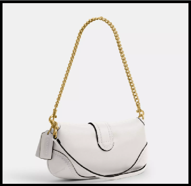 COACH CAN44 Soho Bag 25 In Signature Jacquard Chalk Brass Outlet