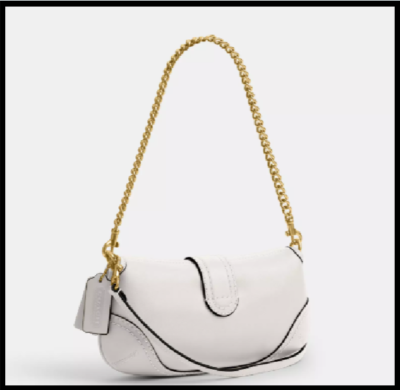 COACH CAN44 Soho Bag 25 In Signature Jacquard Chalk Brass Outlet
