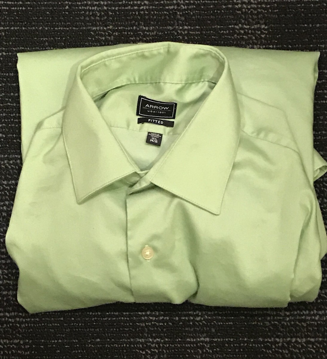 Lime Green Arrow Mens Dress Shirt Lot 15 1\2" Front Pocket Lime Green Arrow Mens Dress Shirt Lot 15 1\2" Front Pocket