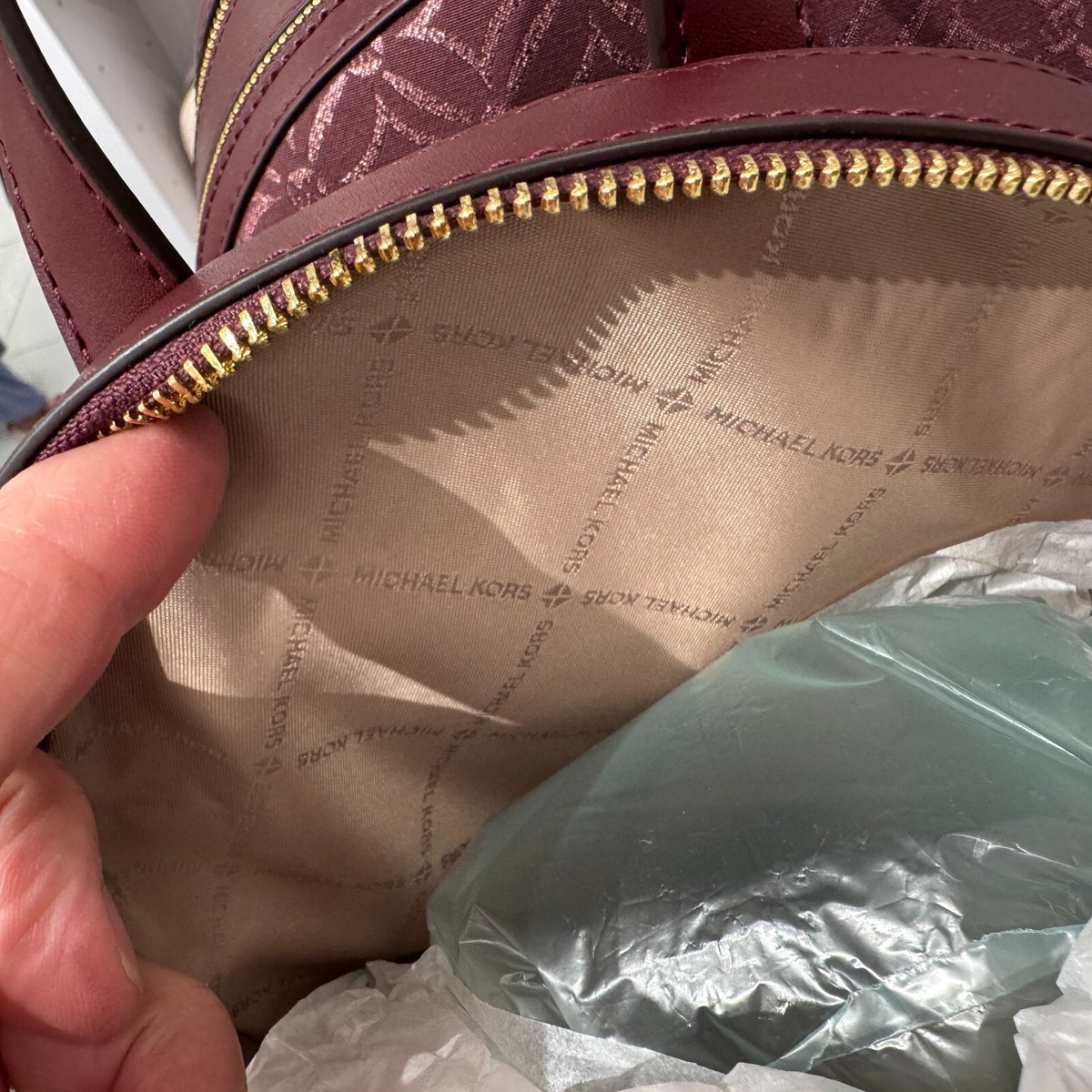 MICHAEL KORS JAYCEE MD ZIP POCKET Jacquard BACKPACK BAG MICHAEL KORS JAYCEE MD ZIP POCKET Jacquard BACKPACK BAG