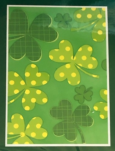 Happy St. Patrick's Day House Flag Banner Green Shamrocks Irish Garden 28x40" - Picture 11 of 12